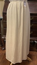 CABERNET Maxi Length Half Slip Sz S IVORY/Beige Lace Trim NICE 34  Long
