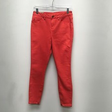 Ksubi Womens Lobster Red Spray On Mid Rise Sk...