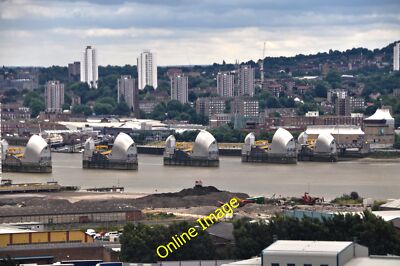 Photo 6x4 London : Newham - River Thames & Barrier Woolwich Looking acros c2014