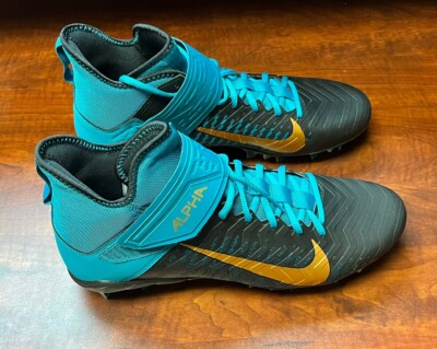 Nike Men\'s Alpha Menace Pro 2 Mid - BV3945 403 Black / Teal/Gold Size 13.5 New Amazon.com | Nike Men main image 4