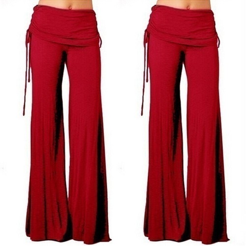 New hot selling loose flared pants, popular wide leg long pants for women - Picture 10 of 31