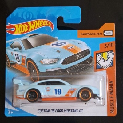  Hot Wheels Custom ´18 Ford Mustang GT MUSCLE MANIA  2019 ovp/neu 1:64 GULF