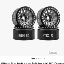 🔥4x Cerchi in Metallo 1,9" Beadlock per 1/10 RC Crawler Traxxas TRX4 Axial SCX10