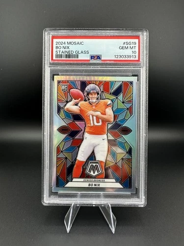 2024 PANINI MOSAIC STAINED GLASS #SG19 BO NIX PSA 10