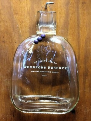 WOODFORD RESERVE KENTUCKY RYE WHISKY; ACL WHISKY BOTTLE; (FLATTEN); (Up-cycled);
