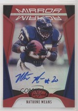2020 Certified Mirror Signatures Mirror Red 8/99 Natrone Means #MS-NM Auto 03xg