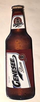 Vintage Genesee Beer - 24'' tall Tin Metal Sign - Beer Bottle