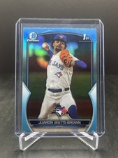 2023 Bowman Draft Baseball Juaron Watts-Brown 1st Chrome Sky Blue #BDC-113