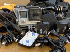 GoPro Hero4 12.0 MP Action Touchscreen Camera - Silver *Extras*