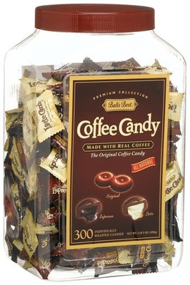 Bali's Best Coffee Candy Assortment, Original, Espresso & Latte, Jars, 300 Count