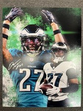 Quinyon Mitchell Philadelphia Eagles Signed 16x20 Photo COA 2