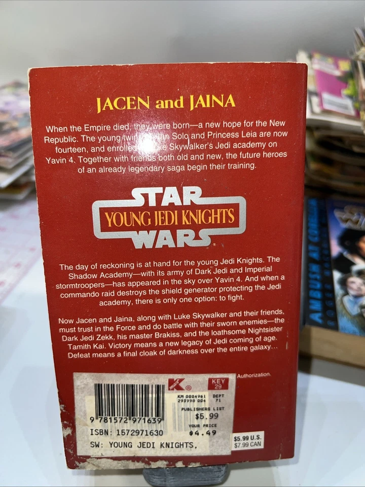 Star Wars: Young Jedi Knights - Jedi Under Siege (Legends, Boulevard Books,1996) Foto 2 de 4