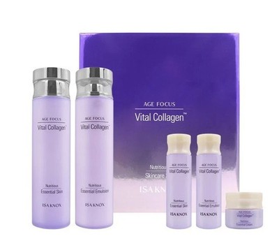 ISA KNOX Age Focus Vital Collagen Skincare Set 5 Items Firming Care K-Beauty