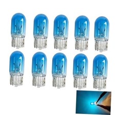 T10 Car Wedge Light, 12V 5W Miniature Bright Auto Dashboard 10 PCS Blue T10