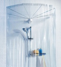 Spirella Duschvorhang für Duschspinne "Ombrella" transparent 200x170cm