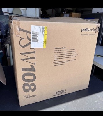 Polk Audio PSW108 Powered Subwoofer 10 inch 100 Watts - (new In Box)
