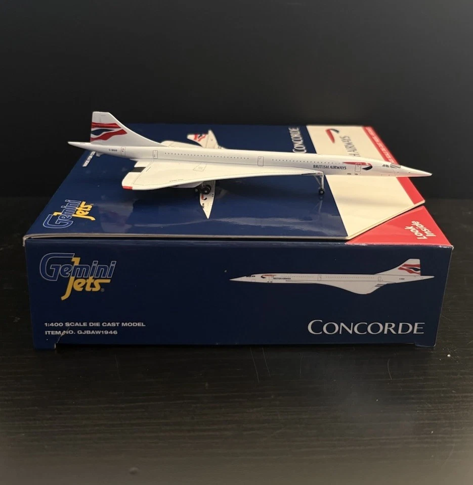 Литая в масштабе 1:400 модель British Airways Concorde G-BOAB GJBAW1946 GeminiJets - Изображение 3 из 4