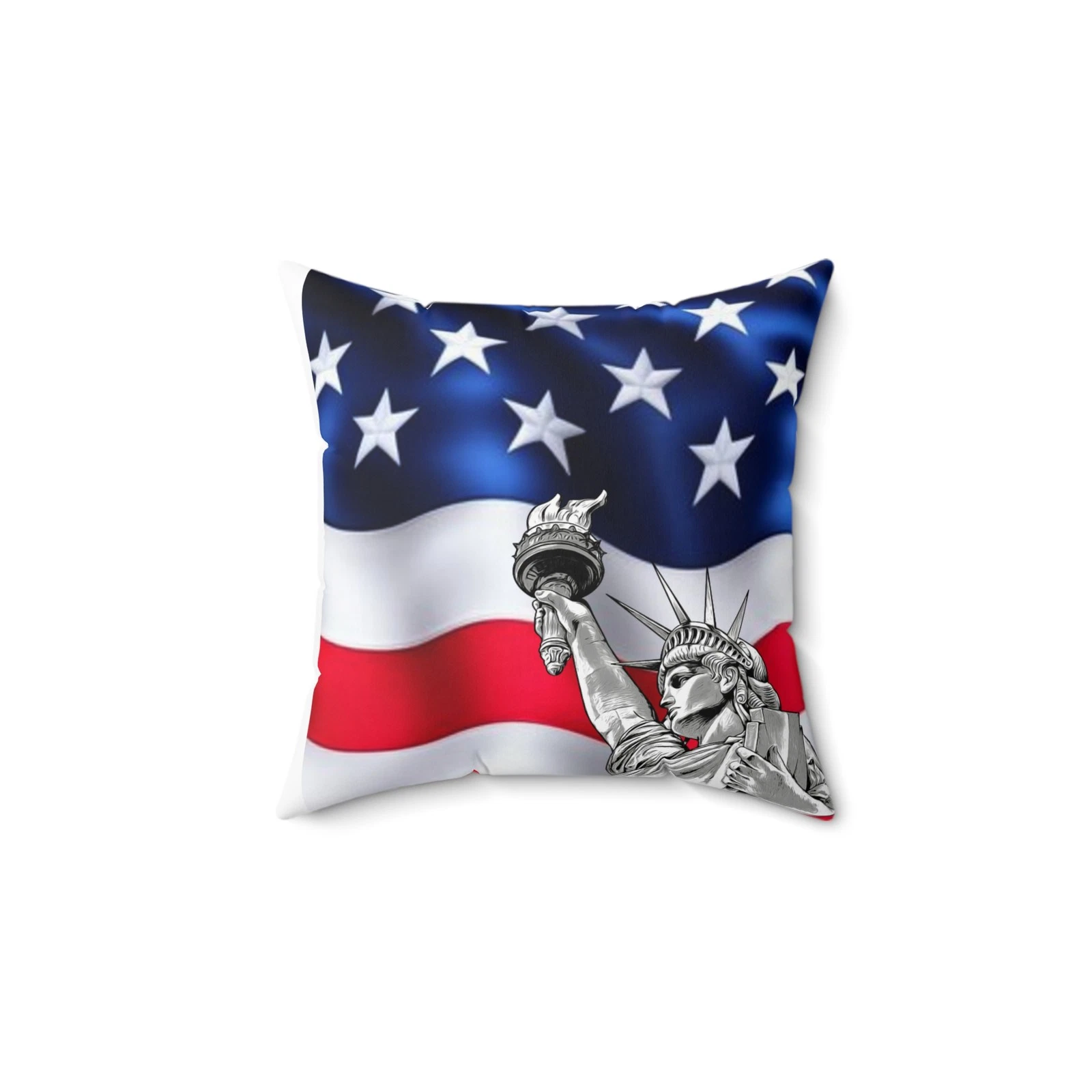 Patriotic Statue of Liberty Throw Pillow – 14x14 – 100% Polyester
Opens in a new window or tab