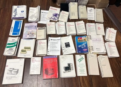 Vtg Computer Manual Lot IBM HP Compaq MS-DOS Windows 95 Service Reference Guide
