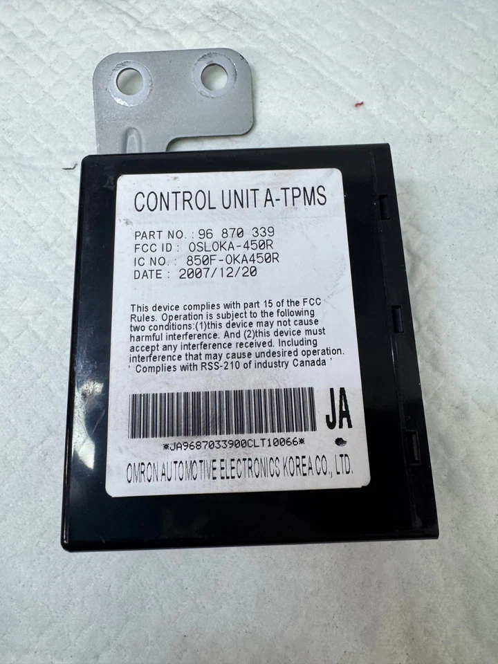 Módulo de monitor de presión de neumáticos Suzuki Forenza 2008 96 870 339 OEM Foto 2 de 4