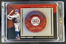 2010 Topps Babe Ruth Commemorative Patch #MCP-2 Yankees