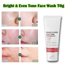 Bright & Even Tone Face Wash with Niacinamide, Vitamin E and Kojic Acid - (70gm)