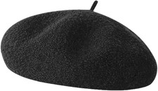 Wool Berets for Women - Classic French Beret Hats for Women and Kids, Solid Colo