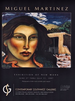 1997 MIGUEL MARTINEZ Art Gallery Exhibit Easter Weekend 1-Page Magazine PRINT AD