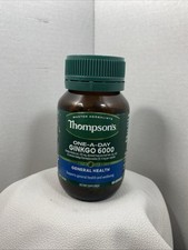 Thompson's One-A-Day Ginkgo 6000mg 60 Capsules exp. 07/25 free delivery.