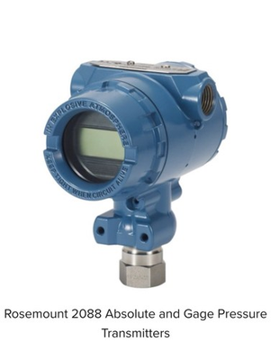 #ad Emerson Rosemount 0 4000 PSIG 4 20 MA PRESSURE TRANSMITTER 2088G4S22A1M5E5P0054 $800.00