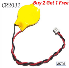 CR2032 2032 Battery Wire 2 pin Motherboard BIOS CMOS Battery With Wire UK seller