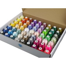 Simthread 63 Colors Polyester Compatible with Brother Embroidery Machine Thr...