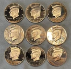Lot of 9 Silver Proof (S) Kennedy Halves Various Years w/ Condition Issues