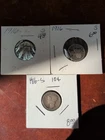 Lot Of 3 1916-S Mercury Dimes Circulated
