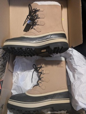 Sorel Caribou Mens Nm1000-281 Buff Brown Waterproof Snow BOOTS