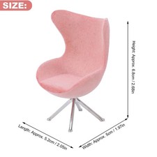 The Miniature Chair Mini Flocking Sofa Furniture Model Decoration 1:12