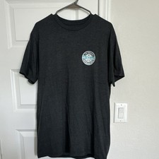 O'Neill Modern Fit Graphic Logo T-Shirt Dark Gray Crew Neck Men's Large