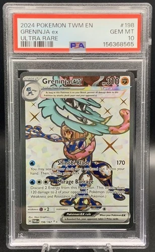 Greninja ex 198/167 UR PSA 10 GEM MT - Pokémon Twilight Masquerade Full Art
