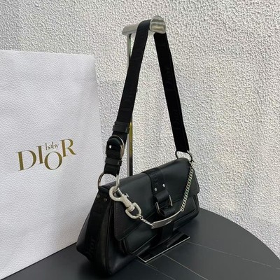 CHRISTIAN DIOR Hardcore Rhinestone Chain Handle 2-Way Shoulder Bag
