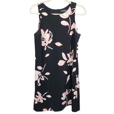 Lauren Ralph Lauren Womens Floral A-Line Dress Size 8 Wedding Guest Career Corp