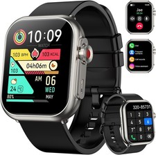 Smart Watch for Men Women, 1.85 HD Fitness Tracker, 1000 mAh Battery,