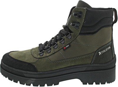 Rieker Herren Schnürstiefelette TEX grün kombi