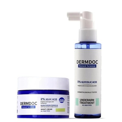 DermDoc Brighten Up Combo - Spray 100ml + Acid Night Cream 50g