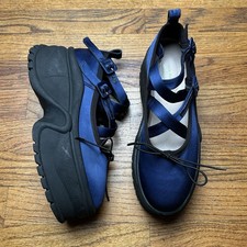 Simone Rocha Blue Platform Ballet Shoe Size 38 Made In Portugal 2021 Collection