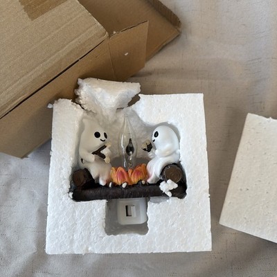 Halloween Ghost Campfire Fire Marshmallow Flickering Nightlights