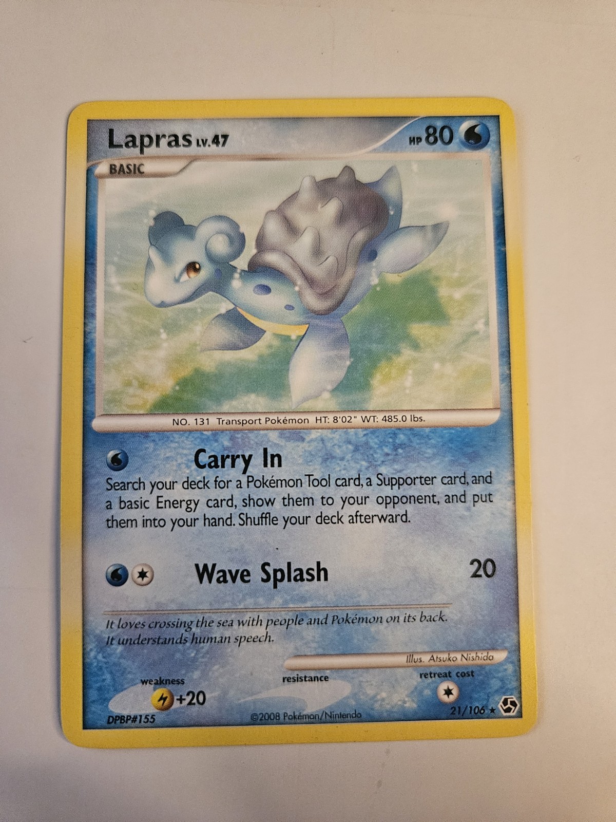 Lapras (LP) - 21/106, Great Encounters (GE)