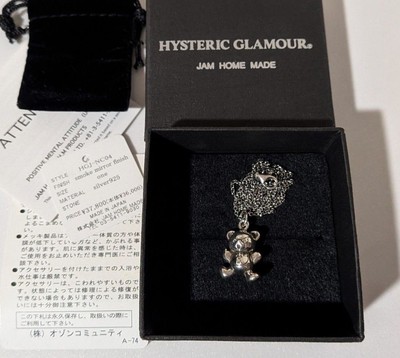 HYSTERIC GLAMOUR JAM HOME MADE x HYSTERIC Bear Halskette Silber 925...