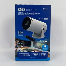 New GO Theater LED Home Cinema Projector 1280 x 720 Resolution 30469