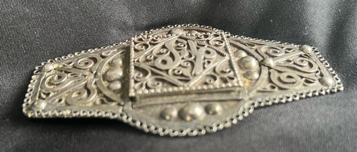 Large Antique Berber Middle eastern Sterling Silv… - image 7
