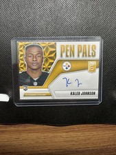 2025 Panini Donruss Elite - Pen Pals Kaleb Johnson #PP-KAL Blue Ink (AU, RC)